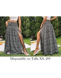Falda de verano casual para vacaciones de mujer FALDA FLORES