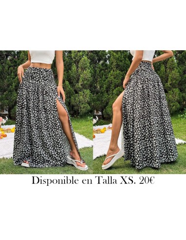 Falda de verano casual para vacaciones de mujer FALDA FLORES