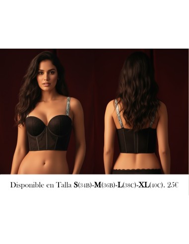 Corset de Mujer (Victoria Lover) ideal para lucir sensual y con clase - CORSET NEGRO VICTORIA LOVER