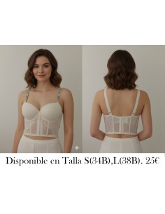 Corset de Mujer (Love Secret) ideal para lucir sensual y con clase - CORSET BEIGE CREMA LOVE SECRET