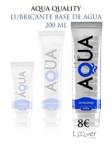 AQUA QUALITY - LUBRICANTE BASE DE AGUA 200 ML