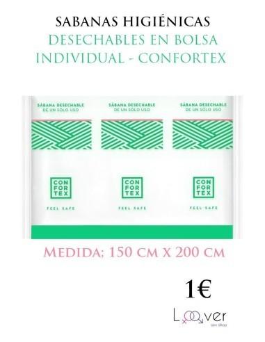 CONFORTEX SABANAS HIGIÉNICAS DESECHABLES EN BOLSA INDIVIDUAL
