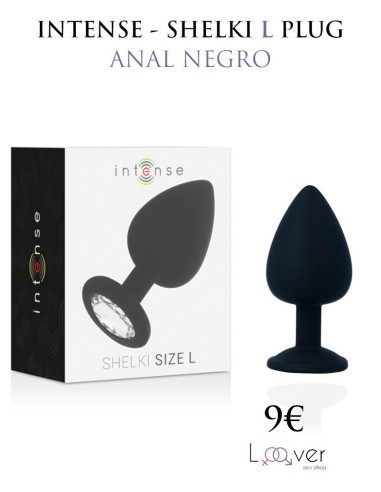 INTENSE - SHELKI L PLUG ANAL NEGRO