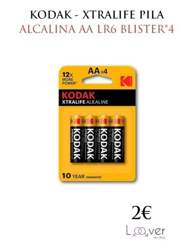 KODAK - MAX SUPER PILA ALCALINA AA LR6 BLISTER*4