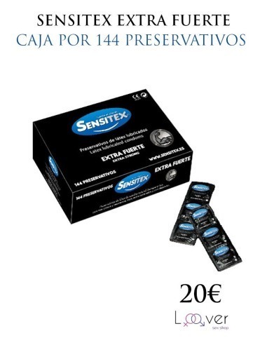 SENSITEX EXTRA FUERTE CAJA POR 144 PRESERVATIVOS