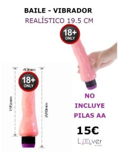 BAILE - VIBRADOR REALÍSTICO 19.5 CM