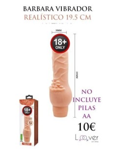 BAILE - BARBARA VIBRADOR REALÍSTICO 19.5 CM NATURAL