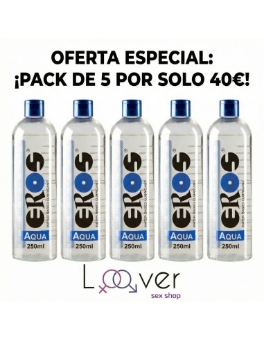 OFERTA ESPECIAL  PACK DE 5 LUBRICANTES EROS DE 250ML