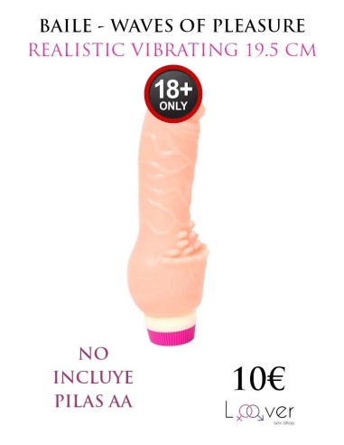 BAILE - WAVES OF PLEASURE REALISTIC VIBRATING 19.5 CM