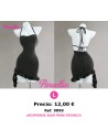 Vestido negro corto ajustado de unicolor con cordones