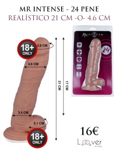 MR INTENSE - 24 PENE REALÍSTICO 21 CM -O- 4.6 CM