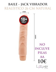 BAILE - JACK VIBRADOR REALÍSTICO 26 CM NATURAL