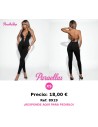Enterizo negro largo de mujer con escote halter