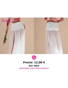 Falda bustier blanca de ajuste ceñido, de cintura baja, con empalmado de satén y gasa - FALDA BLANCA MALLA