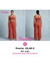 Conjunto terracota largo top strapless