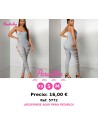 Estilo de calle de primavera/verano enterizo gris largo