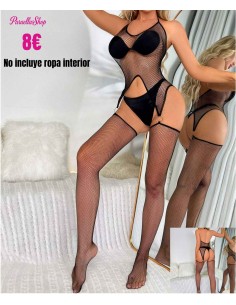 malla de una pieza con calcetines para piernas