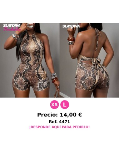 Mono de mujer con estampado de serpiente 4471