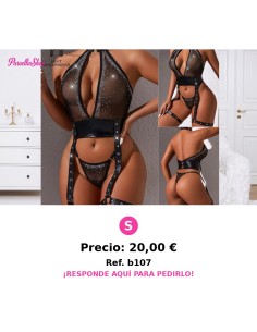 Conjunto lenceria con brillantes