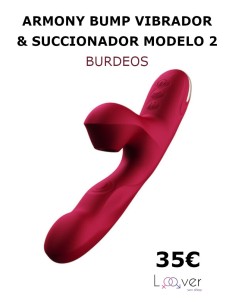 ARMONY - BUMP VIBRADOR & SUCCIONADOR MODELO 2 BURDEOS