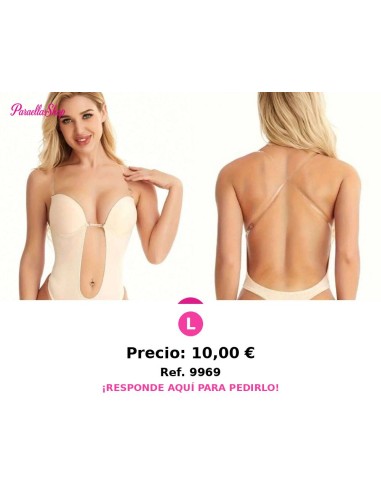 1 pieza Mono sin tirantes invisible que da forma - LENCERIA BODY BEIGE