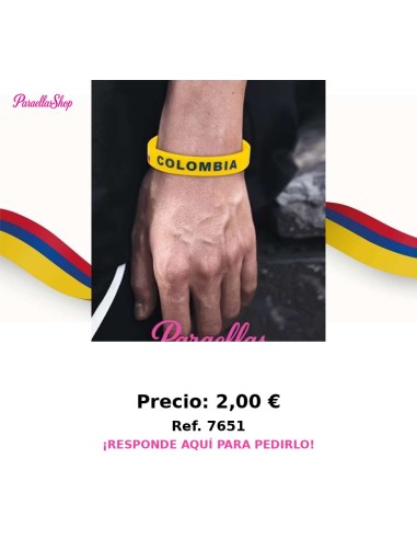 Pulsera de silicona de Colombia