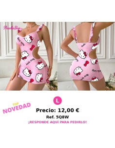 Vestido Sanrio de Mujer Hello Kitty con Tirantes Rosa