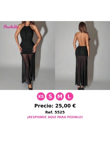 Vestido sexy de fiesta para salir con escote