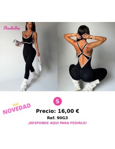 Enterizo deportivo con espalda cruzada