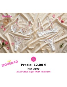 Conjunto de lenceria con bordados