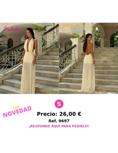 Vestido sexy para mujer con escote profundo en V, patchwork de malla,