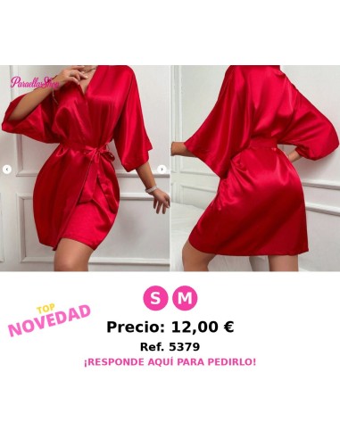 Bata roja de Satén Elegante