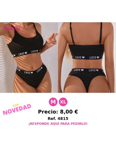 Conjunto de ropa interior deportiva de sujetador