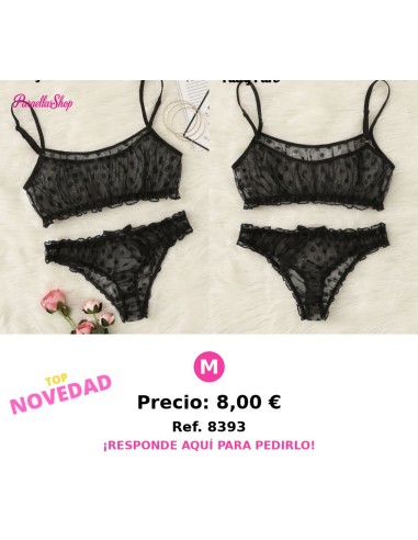 Conjunto de lencería sexy con sujetador y pantie