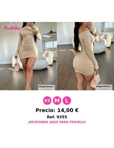 Vestido de fiesta elegante para mujer de color liso